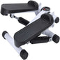 Fitness Exercise Stepper Bike with Resistance Bands-White & Black