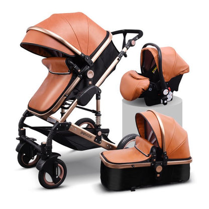 2021 new 3 in1 stroller  CE certification  baby trolley high landscape baby pram double faced children