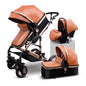 2021 new 3 in1 stroller  CE certification  baby trolley high landscape baby pram double faced children