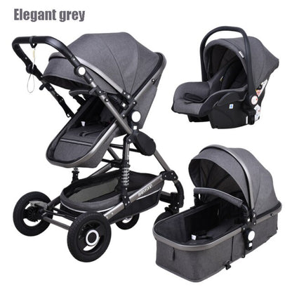 2021 new 3 in1 stroller  CE certification  baby trolley high landscape baby pram double faced children