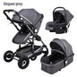 2021 new 3 in1 stroller  CE certification  baby trolley high landscape baby pram double faced children