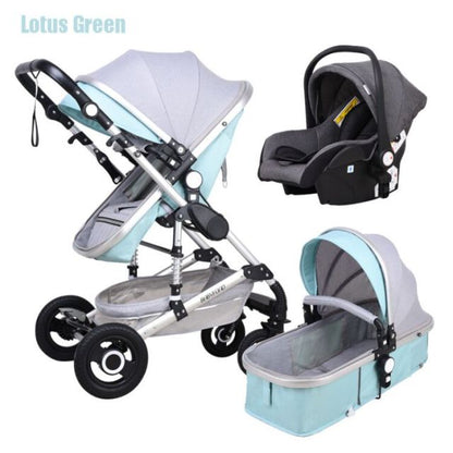 2021 new 3 in1 stroller  CE certification  baby trolley high landscape baby pram double faced children
