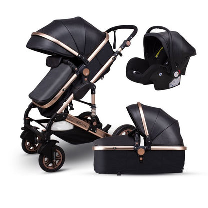 2021 new 3 in1 stroller  CE certification  baby trolley high landscape baby pram double faced children