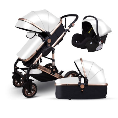 2021 new 3 in1 stroller  CE certification  baby trolley high landscape baby pram double faced children