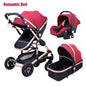 2021 new 3 in1 stroller  CE certification  baby trolley high landscape baby pram double faced children